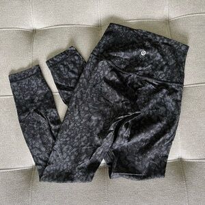 Lululemon Align Pants Black Camo/Leopard Print 2 Leggings
